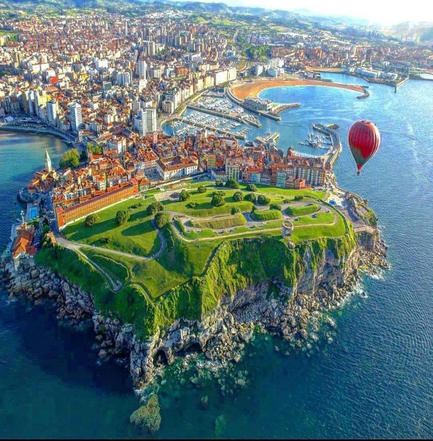Ferienwohnung El Encanto De La Fueya Con Parking Gratuito Gijón Exterior foto